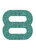 Set Rugnummers Strijkletters Quant Glitter Jade Glitter 482 - afb. 2