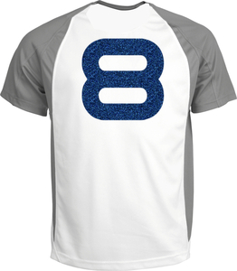 Set Rugnummers Strijkletters Quant Glitter Navy Blue Glitter 423 - afb. 1