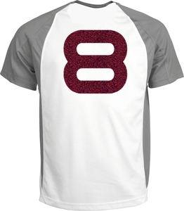 Set Rugnummers Strijkletters Quant Glitter Burgundy  Glitter 422 - afb. 1