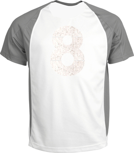 Set Rugnummers Strijkletters Vag Glitter White Glitter 444 - afb. 1