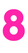 Set Rugnummers Strijkletters Vag Glow in the Dark Roze - afb. 2