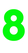 Set Rugnummers Strijkletters Vag Glow in the Dark Groen - afb. 2