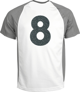 Set Rugnummers Strijkletters Vag Glitter Grey Glitter 459 - afb. 1