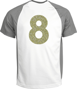 Set Rugnummers Strijkletters Vag Glitter Champagne Glitter 490 - afb. 1