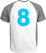 Set Rugnummers Strijkletters Vag Glow in the Dark Blauw - afb. 1