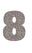 Set Rugnummers van Strijkletters Aachen Glitter Regenboog Multicolor 453 - afb. 2