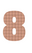 Set Rugnummers van Strijkletters Aachen Design Ruit Beige - afb. 2