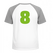 Set Rugnummers van Strijkletters Aachen Polyester Ondergrond Appelgroen - afb. 1