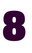 Set Rugnummers van Strijkletters Aachen Flock Paars - afb. 2