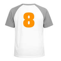 Set Rugnummers van Strijkletters Aachen Flex Neon Oranje