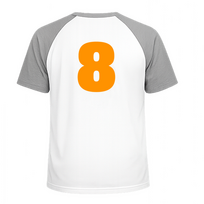 Set Rugnummers van Strijkletters Aachen Flex Neon Oranje