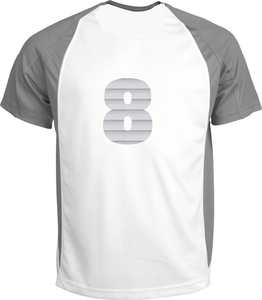 Set Rugnummers van Strijkletters Aachen Glitter Rainbow White 488 - afb. 1