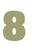 Set Rugnummers van Strijkletters Aachen Glitter Champagne Glitter 490 - afb. 2