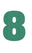 Set Rugnummers van Strijkletters Aachen Glitter Emerald Glitter 427 - afb. 2