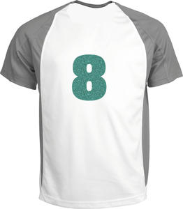 Set Rugnummers van Strijkletters Aachen Glitter Jade Glitter 482 - afb. 1