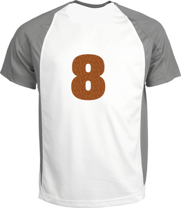 Set Rugnummers van Strijkletters Aachen Glitter Copper 426 - afb. 1