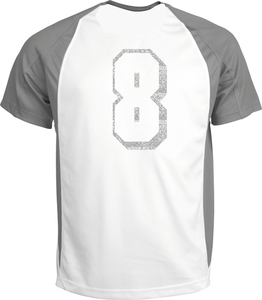 Set Rugnummers van Strijkletters Flash Glitter Silver 450 - afb. 1