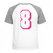 Set Rugnummers van Strijkletters Flash Polyester Ondergrond Neon Roze - afb. 1