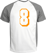 Set Rugnummers van Strijkletters Flash Flex Neon Oranje