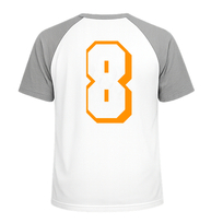 Set Rugnummers van Strijkletters Flash Flex Neon Oranje