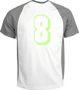 Set Rugnummers van Strijkletters Flash Glow in the Dark - afb. 1