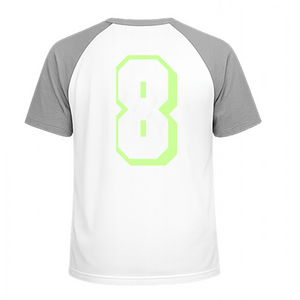 Set Rugnummers van Strijkletters Flash Glow in the Dark - afb. 1
