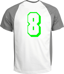 Set Rugnummers van Strijkletters Flash Glow in the Dark Groen - afb. 1