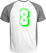 Set Rugnummers van Strijkletters Flash Glow in the Dark Groen - afb. 1