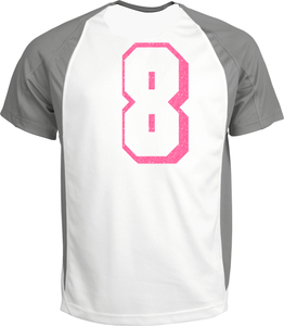 Set Rugnummers van Strijkletters Flash Glitter Neon Pink Glitter 448 - afb. 1