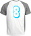 Set Rugnummers van Strijkletters Flash Glow in the Dark Blauw - afb. 1