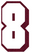 Set Rugnummers van Strijkletters Flash Glitter Burgundy  Glitter 422 - afb. 2