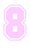 Set Rugnummers van Strijkletters SF Flex Baby Rose - afb. 2