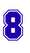 Set Rugnummers van Strijkletters SF Flex Royal Blauw - afb. 2