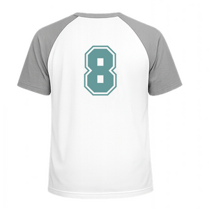 Set Rugnummers van Strijkletters SF Flex Turquoise - afb. 1
