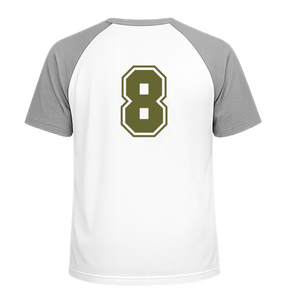 Set Rugnummers van Strijkletters SF Flock Khaki Groen - afb. 1