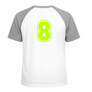 Set Rugnummers van Strijkletters SF Flock Neon Geel - afb. 1