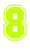 Set Rugnummers van Strijkletters SF Flock Neon Geel - afb. 2