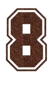 Set Rugnummers van Strijkletters SF Glitter Brons Glitter 452 - afb. 2