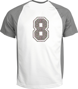 Set Rugnummers van Strijkletters SF Glitter Regenboog Multicolor 453 - afb. 1