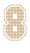 Set Rugnummers van Strijkletters SF Design Leger Beige - afb. 2