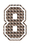 Set Rugnummers van Strijkletters SF Design Leger - afb. 2