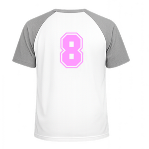 Set Rugnummers van Strijkletters SF Flex Neon Roze - afb. 1