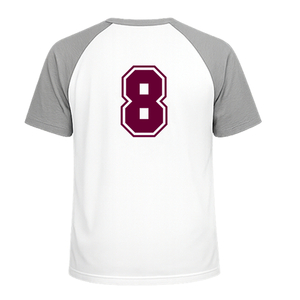 Set Rugnummers van Strijkletters SF Flex Burgundy - afb. 1