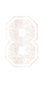 Set Rugnummers van Strijkletters SF Glitter White Glitter 444 - afb. 2