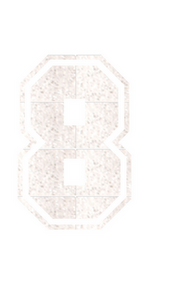 Set Rugnummers van Strijkletters SF Glitter White Glitter 444 - afb. 2