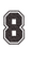 Set Rugnummers van Strijkletters SF Glitter Black Glitter 458 - afb. 2