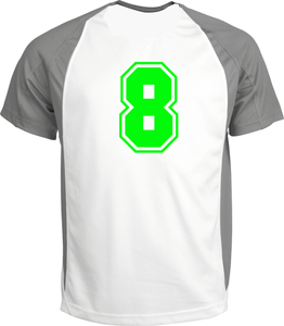 Set Rugnummers van Strijkletters SF Glow in the Dark Groen - afb. 1