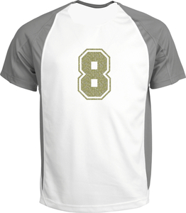 Set Rugnummers van Strijkletters SF Glitter Champagne Glitter 490 - afb. 1