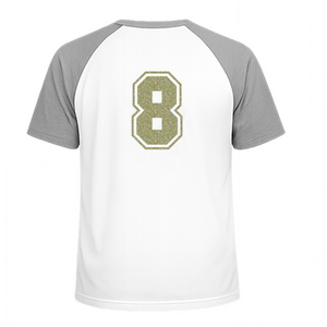 Set Rugnummers van Strijkletters SF Glitter Champagne Glitter 490 - afb. 1