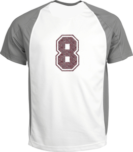 Set Rugnummers van Strijkletters SF Glitter Rose Gold Glitter 486 - afb. 1